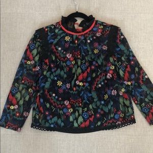 Saloni embroidered top